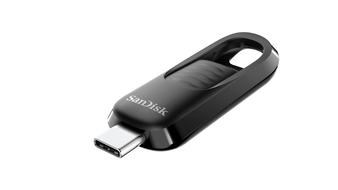 SanDisk 256GB Ultra Slider USB Type-C Flash Drive - Up to 400MB/s, USB 3.2 Gen 1, Retractable Connector - SDCZ480-256G-G46​