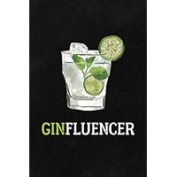 Ginfluencer: Blank Cocktail and Mixed Drink Recipe Book & Organizer, great Gift for Professional & Home Bartenders and Mixologists for 100+ Alcoholic Beverages