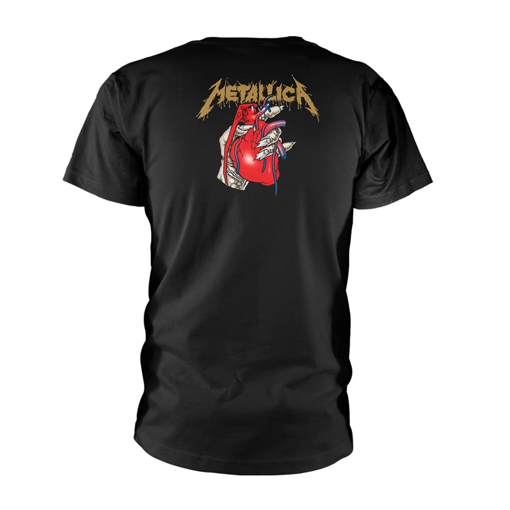 Metallica Heart Explosive Black T-Shirt Men's