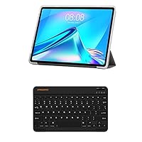 Tablet Computer, TeclastT40 Plus 10.4 Inch Android 11 Tablet 2000×1200 IPS 8GB RAM 128GB ROM Dual 4G Network and Ac Dual-Band WiFi Bluetooth 5.0 (Tablet with case Plus Keyboard)