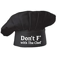 Hyzrz Funny Chef Hat-Don't F with The Chef-Adjustable Kitchen Cooking Baker Grill Costume Hat Cap for Men & Women