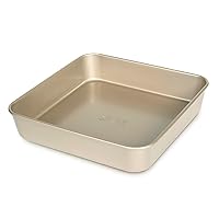 Glad Square Baking Pan Nonstick - Heavy Duty Metal Bakeware for Cakes and Brownies, 9.4 inches