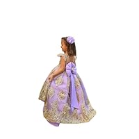 Flower Girls Wedding Bridesmaid Sequins Tulle Charlotte Dresses - Princess Birthday Party Ball Gown