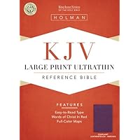 KJV Large Print Ultrathin Reference Bible, Eggplant LeatherTouch Indexed KJV Large Print Ultrathin Reference Bible, Eggplant LeatherTouch Indexed Imitation Leather