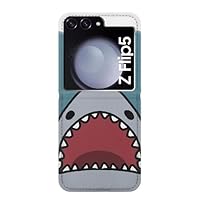 RW3825 Cartoon Shark Sea Diving PU Leather Flip Case Cover for Samsung Galaxy Z Flip 5
