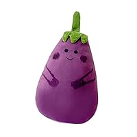 Eggplant Plush Doll,Lovely Plush Stuffed Emotion Change Eggplant, Decompression Doll can DIY Emojis,Sofa Bed Decorative Throw Pillow,Funny Gifts for Family and Friends
