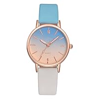 Women's Watches for Ladies Female PU Band Big face Large Thin Minimalist Fashion Casual Simple Dress Quartz Analog with Young Girls Gift