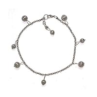 FIROZA Silver Plated Ankle Chain