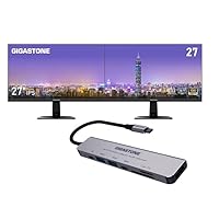 [4K HDMI USB C Hub] GIGASTONE 7-in-1 Multiport Adapter with PD 100W Thunderbolt Docking Station
