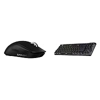 Logitech G Pro X Superlight 2 Lightspeed Wireless Gaming Mouse + G Pro X TKL Lightspeed Wireless Gaming Keyboard (Linear) Bundle - Black