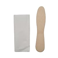 75mm x 15/11 x 1.25 Wrapped Wooden Ice Cream Spoons - (1 Pk) 250 Pcs