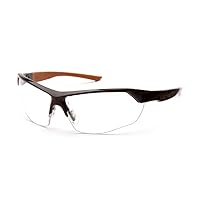 Carhartt - CHB1110TR15 Braswell Anti-Fog Bifocal Reading Safety Glasses Eye Protection, Black Frame, Clear Lens, 1.5 Diopters