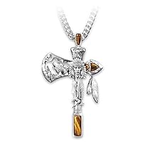 Cross Titanium Steel Necklace Fashion Couple Pendants Overbearing Men and Women Accessories personalit﻿y wear Ethnic Accessories Amulets Handmade Jewelry Exquisite and Durable No Color Loss S