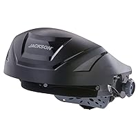 Jackson Safety High Impact Resistant F4XP Premium Crown with Ratcheting Headgear, Universal Window Pattern (Window Not Included), Black, 14260