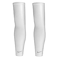 Unisex's Lightweight Running Sleeve, White/Silver, Large-XLarge