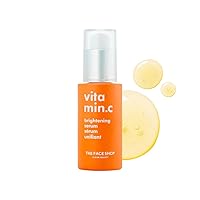 The Face Shop Vitamin C Skin Brightening Serum - Brighten Complexion, Fade Dark Spots, Improve Dull & Uneven Skin Tone - Vitamin C Face Serum, Hyaluronic Acid, Niacinamide Serum - Korean Skin Care