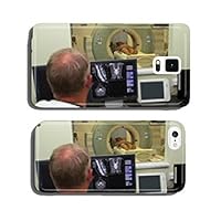 Woman as a patient being investigated for magnetic resonance sca cell phone cover case Samsung S5