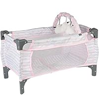 Adora Pack-N-Play Deluxe Baby Doll Crib & Easy to Convert Changing Table Set, Includes Storage Box and Removable Diaper Pad, Holds Most Dolls up to 20”, Perfect Gift for Ages 3+