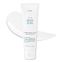 Etude House SoonJung 2x Barrier Intensive Cream 60ml (21AD) | Hypoallergenic Shea Butter Hydrating Facial Cream for Sensitive Skin, Water-oil Balance & Panthenol for Damaged Skin | K-beauty