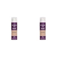 COVERGIRL Advanced Radiance Age Defying Foundation Makeup Natural Ivory, 1 oz (packaging may vary) (Pack of 2)