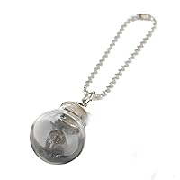 Glass Orb Pendant Keychain/Necklace Filled with Pheromone Oil (Men's)