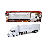 NewRay SS-12343G 1: 32 Long Haul Trucker - Peterbilt 387 (Plain), White