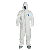 Tyvek 400 TY122S Disposable Protective Coverall Hood, Boots