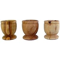 15 Olive Wood Communion Cups Set Spiritual Religious Made in Bethlehem