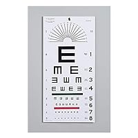 Dukal TEC 3051 Tech-Med Illiterate Eye Test Chart, 20 ft, Non-Reflective Matte Finish, 22