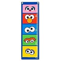 Sesame Street Growth Chart Big Bird, Oscar the Grouch, Cookie Monster, Elmo and Abby Cadabby.