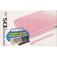 Nintendo DS Lite Coral Pink Bundle with Mario & Princess Peach Bling Kit