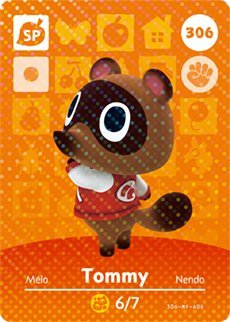 Tommy - Nintendo Animal Crossing Happy Home Designer Series 4 Amiibo Card - 306