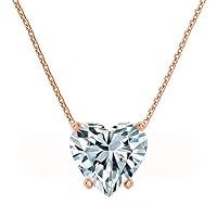 The Diamond Deal 1/4 Carat - 5 Carat | IGI Certified Lab Grown Diamond Floating Pendant Necklace For Women | 14K White, Yellow Or Rose Gold | Lab Created Solitaire Lab-Grown Diamond Pendant Necklace