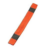 Ergodyne GloWear 8004 High Vis Safety Seat Belt Cover for Seatbelt Compliance, Reflective Accents for Enhanced Visibility, Orange