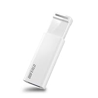 Buffalo RUF3-KS16GA-WH/N USB Memory Stick, 16 GB, Knock-Slide Type, USB 3.2 (Gen1), 3.1 (Gen 1), 3.0, 2.0