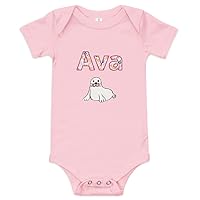 Ava Personalized Baby Short Sleeve One Piece