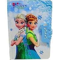 Priceless Deals Beautiful Disney Frozen Cartoon Character Print A5 Diary Ruled 200 Pages Secret Password Open Notebook for Girls, Disney Princess Lock Diary, Nice Gift for Girls