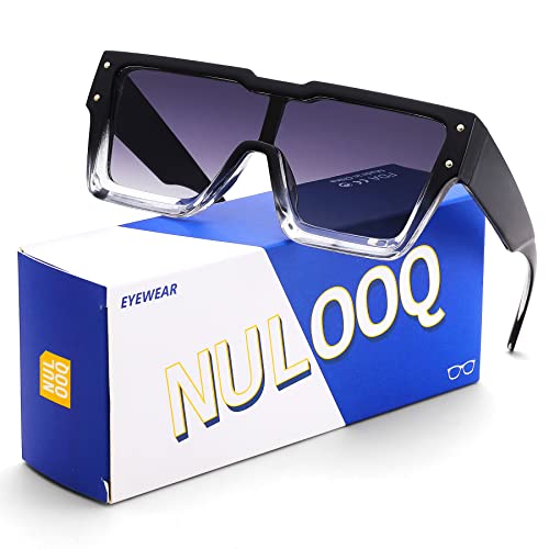  NULOOQ Retro Millionaire Sunglasses for Women Men Vintage  Fashion Flat Top Thick Frame Square Sun Glasses (Silver Frame/Silver  Mirrored Lens) : Clothing, Shoes & Jewelry