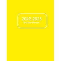 2022-2023 Monthly Planner: Yellow Calendar Planner for Work or Personal Use - two year 24 Months Agenda Schedule Organizer with To-do lis,