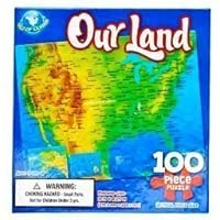 Our Land (Usa Map) 100 Piece Puzzle