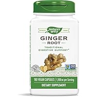 Nature's Way Premium Formal Ginger Root 550 mg,180 Count (Pack of 2)
