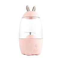 Portable juicer household multifunctional electric juicer smoothie machine blender USB juice cup (Color : Pink)