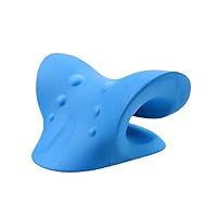 Neck Stretcher for Neck Pain Relief, PU Massage Memory Pillow, Adjustable Shoulder Pillow, Cervical Traction Device, U-Shaped Traction Corrector