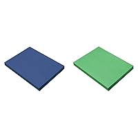 Prang Construction Paper, Bright Blue & Holiday Green, 100 Sheets Each, 9
