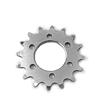 16T Fixed Gear for Bicycle Disc Brake Mount Bolts-Fixed Chain Wheel 6 Screw Disc Hub Convert to Fix Gear Single Speed Fixed Cog