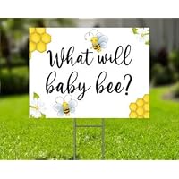 What will Baby bee Yard Sign, Honey Bee Gender Reveal Baby Shower Sign,Baby Shower Yard Garden Decor