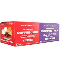 2 in 1 Red Mushroom Coffee and Purple Mushroom Coffee Mix - 30 Servings