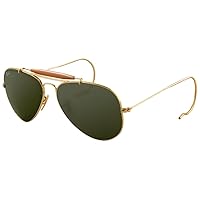 Ray-Ban Outdoorsman 3030 Aviator Sunglasses with Wire Wrap Ears