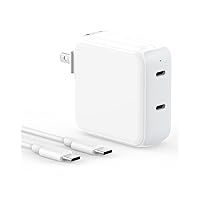 Charger for MacBook Air MacBook Pro 13 14 15 16 inch 2023 2022 2021 2020 2019 2018, M1 M2, iPad Pro Air Mini, Samsung Galaxy S23 S22, 67W Dual Port USB C Power Adapter, LED, 6.6FT USB-C Charging Cable