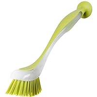 Dish Washing Space Saving Multifunction Scrub Pan Pot Sink Cleaning Brush Vertical Long Handle Home Suction Cup Tool Kitchen(Random Color) Attractive and Professional